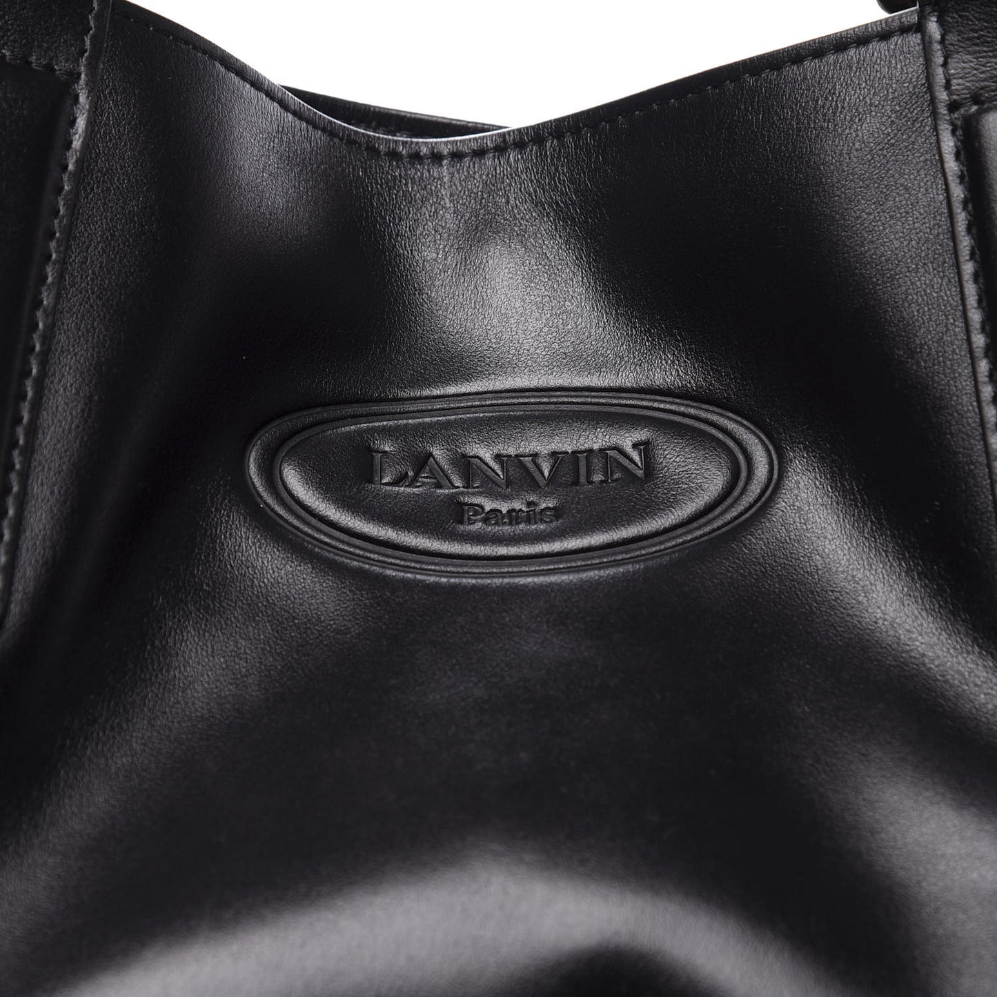 Calfskin Shopper Tote Black