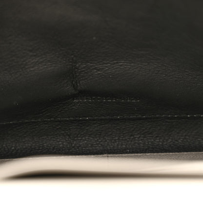 Saint Laurent Grain De Poudre Matelasse Chevron Monogram Chain Wallet Crema Soft 7 of 17