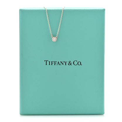 Tiffany Sterling Silver Diamond .07ct Elsa Peretti Diamonds by the Yard Pendant Necklace 7 of 7