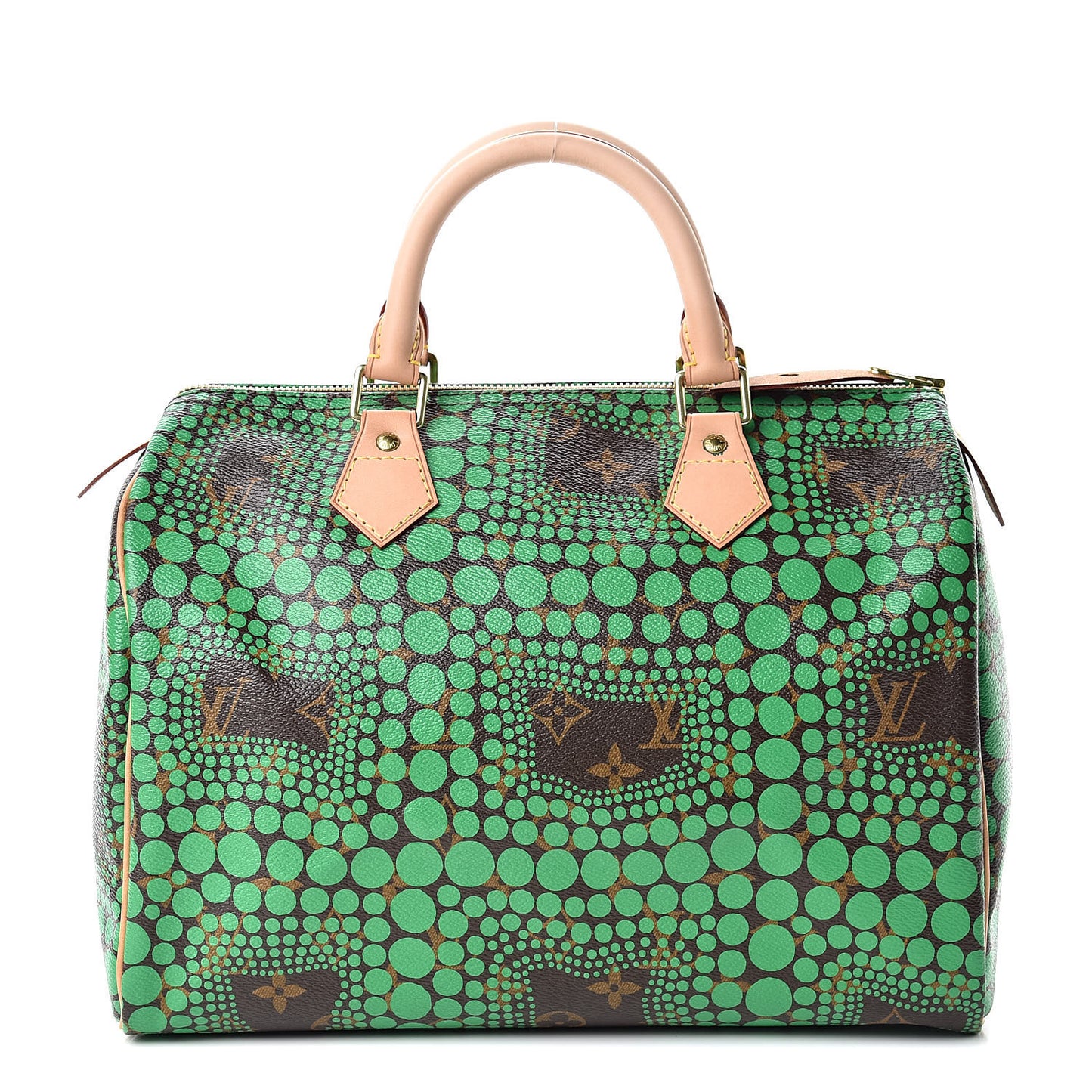 Monogram Kusama Town Speedy 30 Green