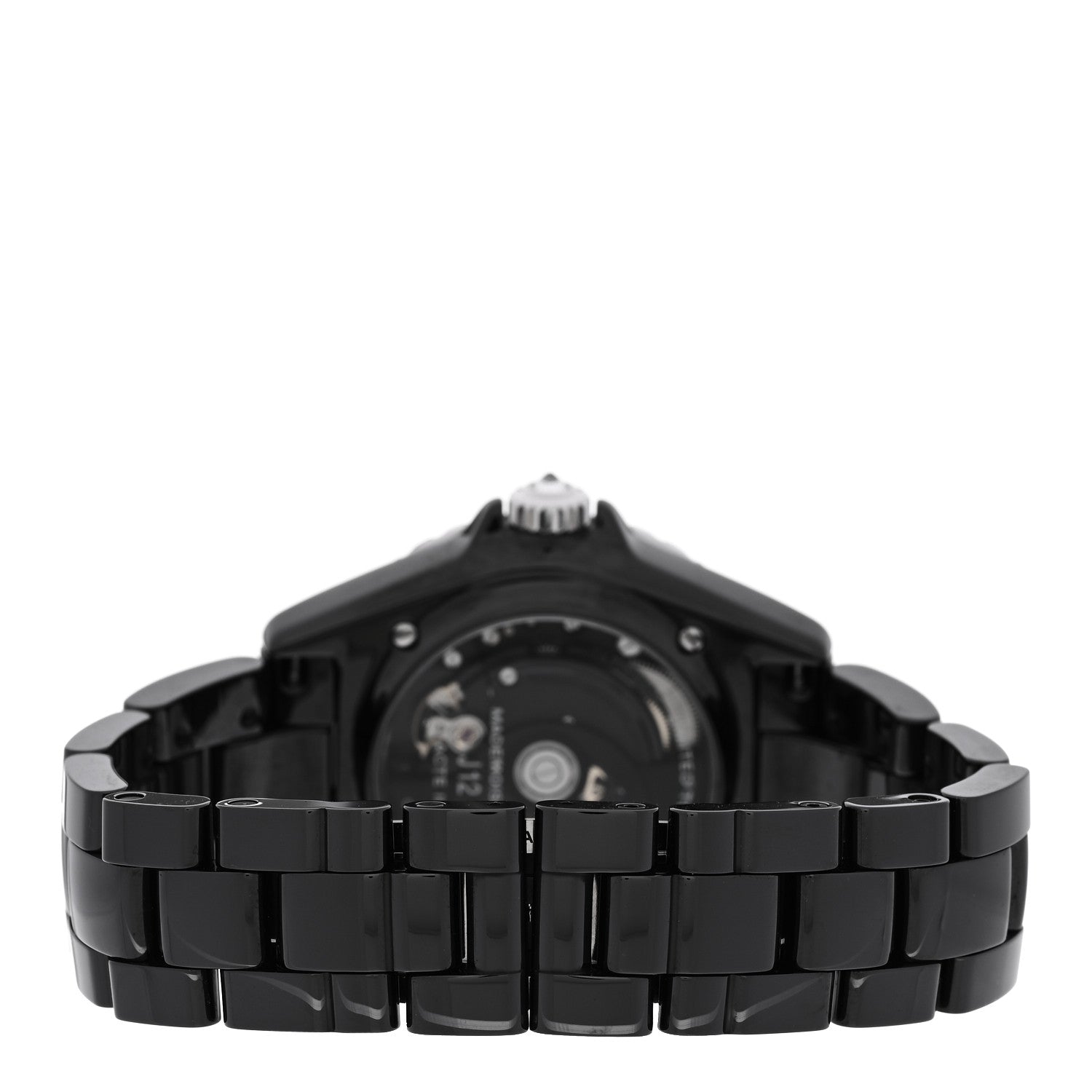 Chanel Stainless Steel Ceramic Diamond 38mm J12 Limited Edition Mademoiselle La Pausa Automatic Watch Black Black 3 of 5