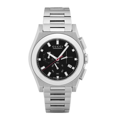 Gucci Stainless Steel 40mm Pantheon Chronograph Quartz Watch Black 1 of 4