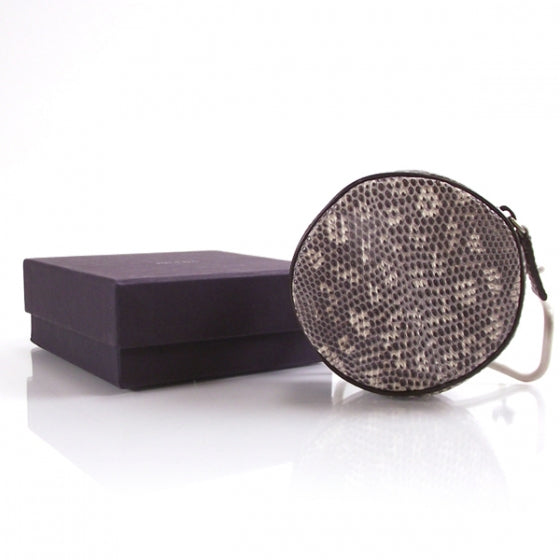 Prada Lizard Coin Pouch Purse Grey 2 of 9