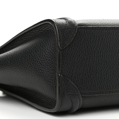 Celine Drummed Calfskin Nano Luggage Black 8 of 12