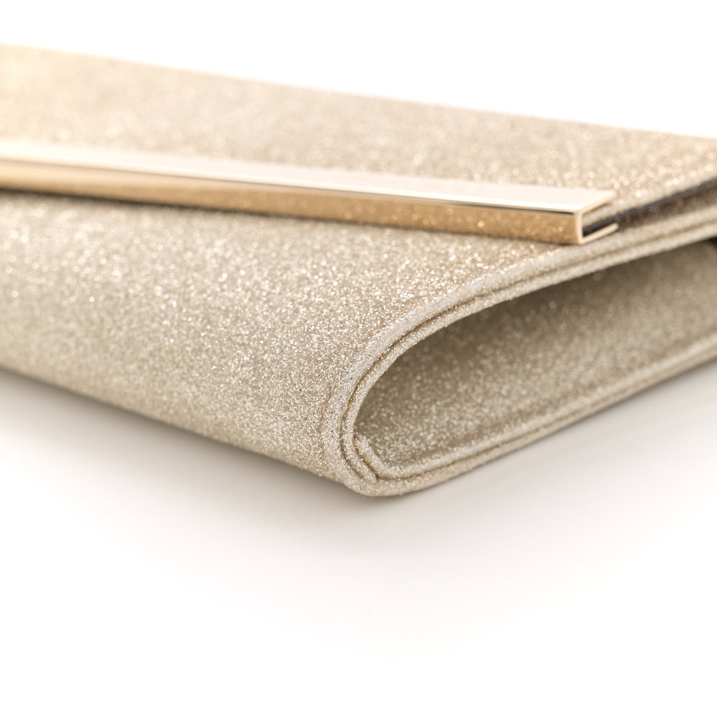 Dusty Glitter Emmie Clutch Platinum Ice