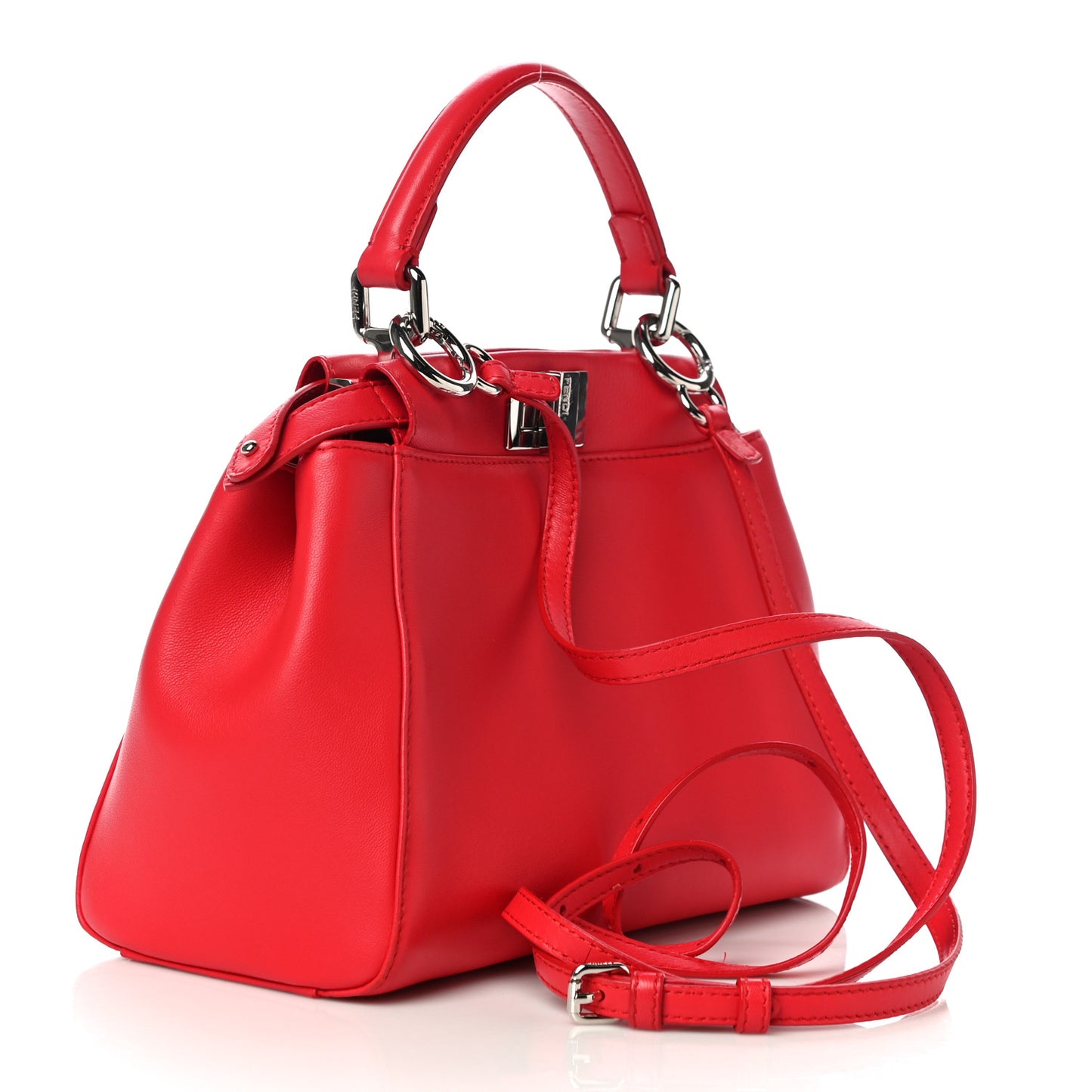 Nappa Mini Peekaboo Iconic Satchel Fiamma