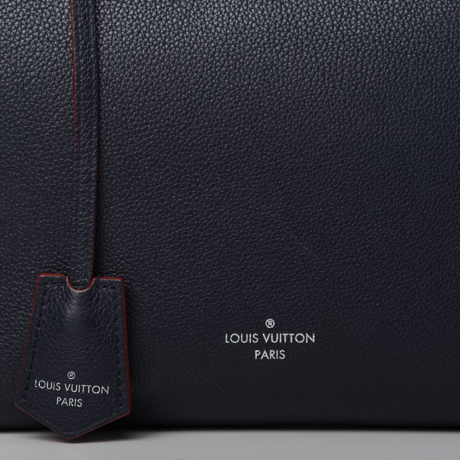Louis Vuitton Calfskin Braided Lockme Cabas Marine Rouge 8 of 13