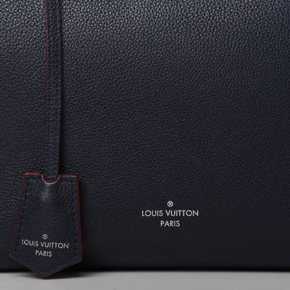 Louis Vuitton Calfskin Braided Lockme Cabas Marine Rouge 8 of 13