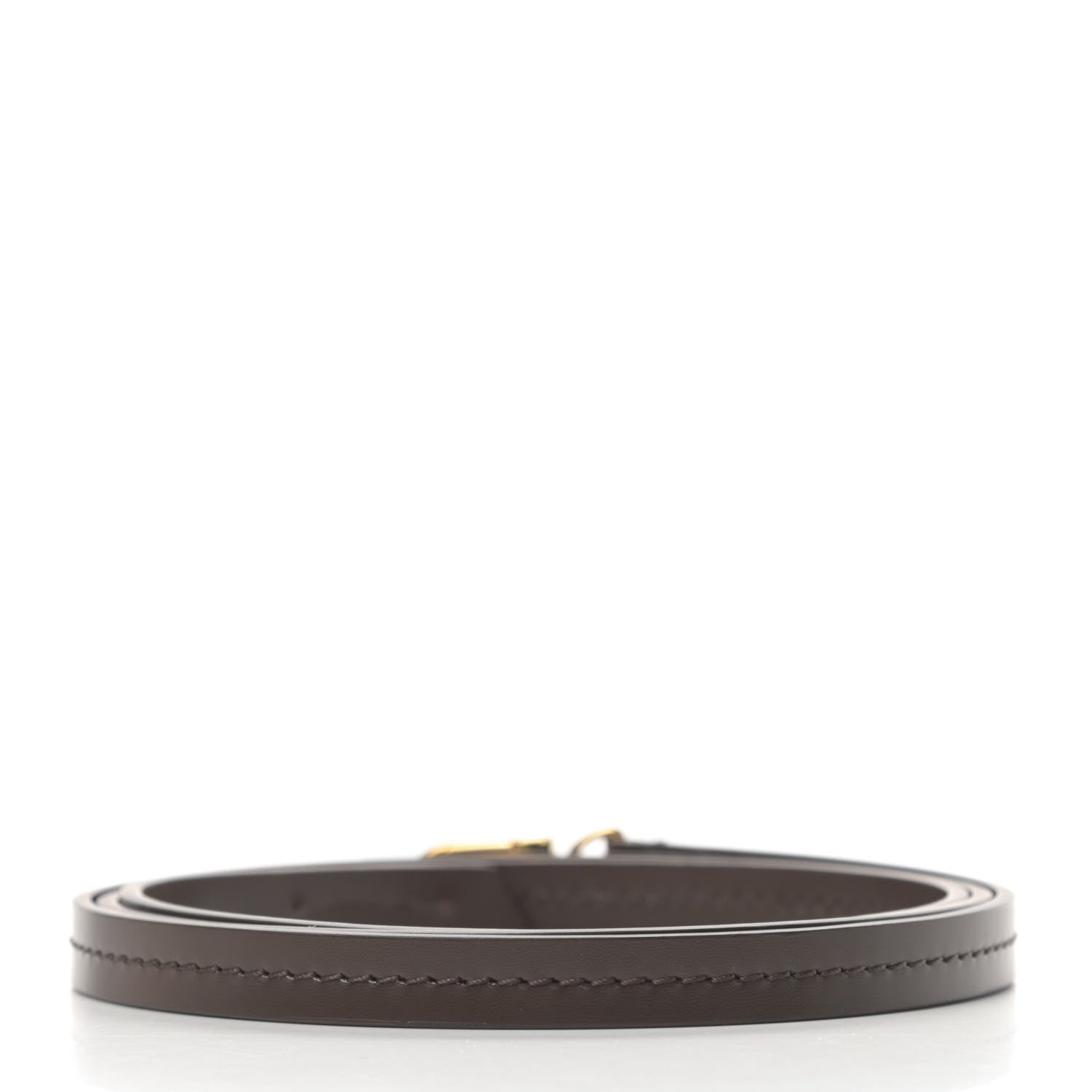 Louis Vuitton Calfskin 12mm Favorite Long Strap Brown 2 of 4
