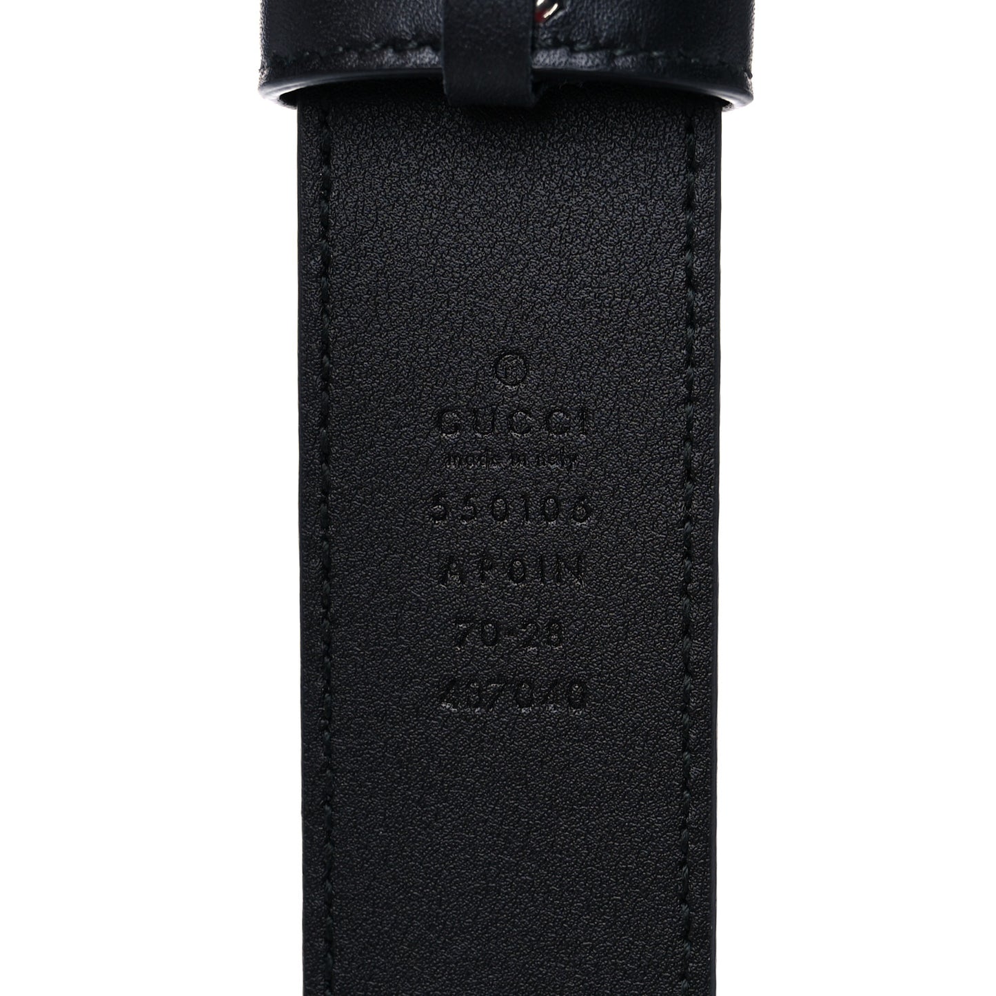 Calfskin Crystal Square G Madelyn Belt 70 28 Black