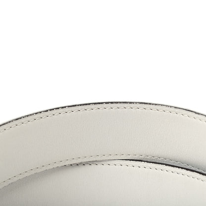 Hermes Epsom Swift 32mm Belt Strap 90 Blue Jean White 7 of 8