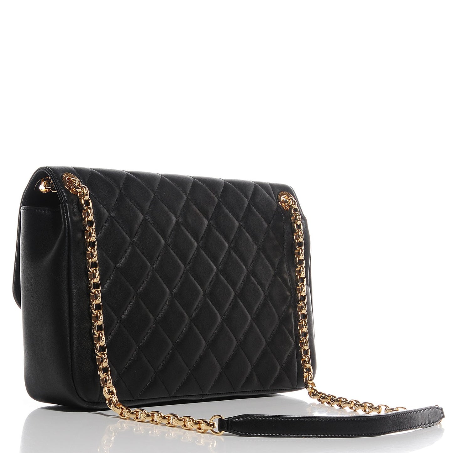 Lambskin Quilted Large Chic With Me Flap Black