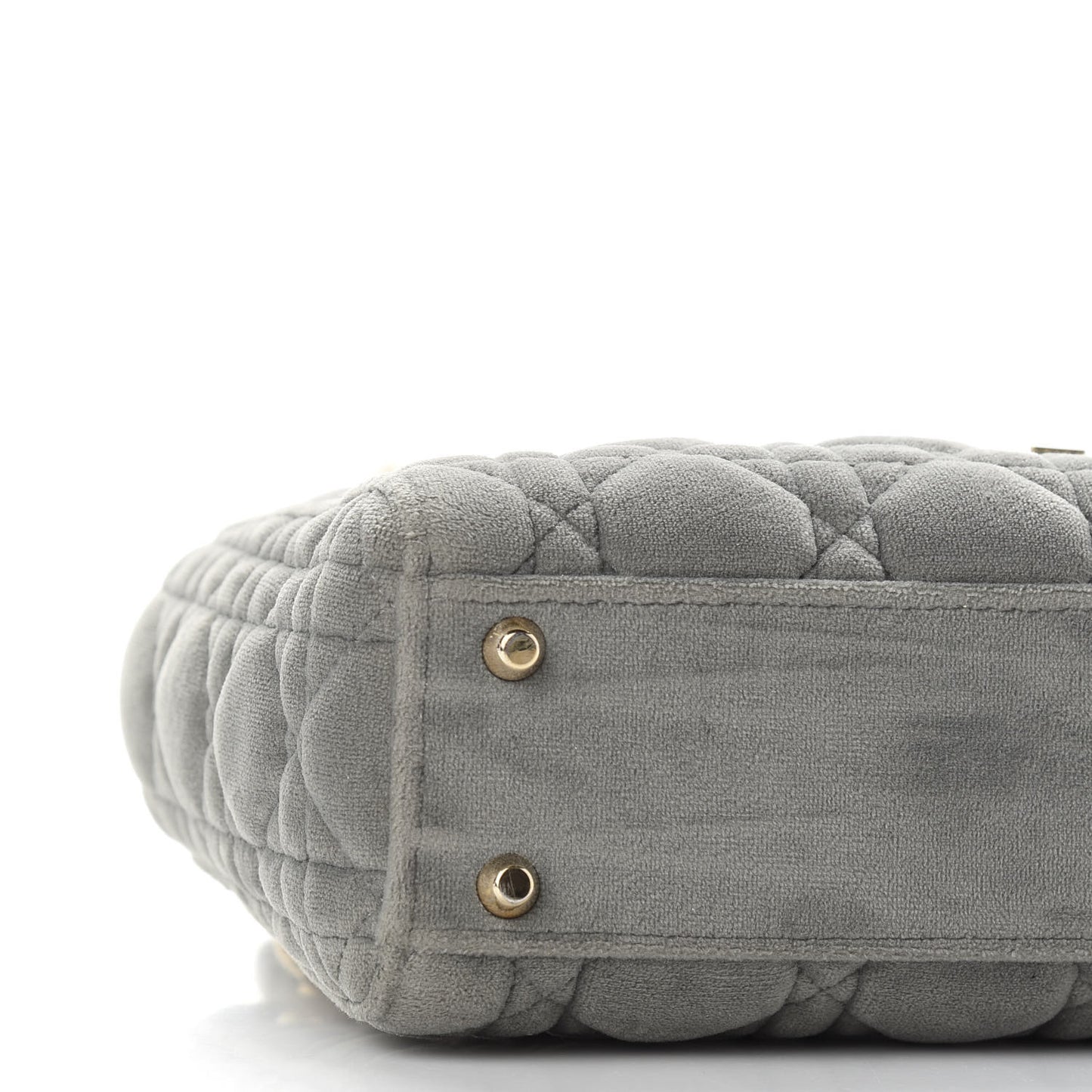 Velvet Mini Lady Dior Gray