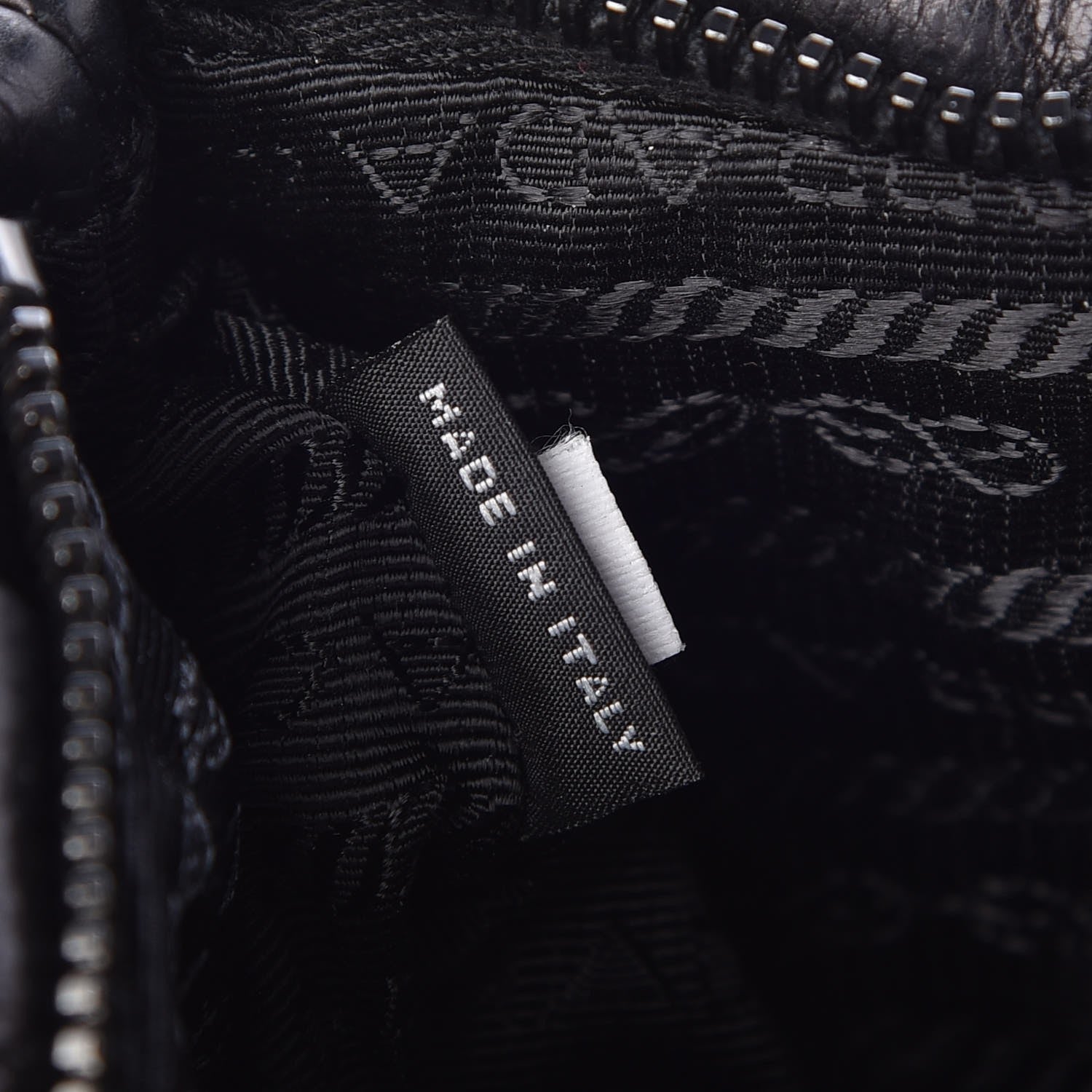 Prada Nappa Mordore Wristlet Clutch Black 7 of 9
