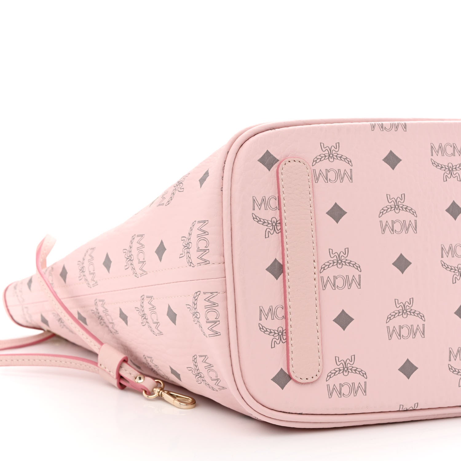 MCM Visetos Medium Liz Reversible Shopper Tote Powder Pink 10 of 19