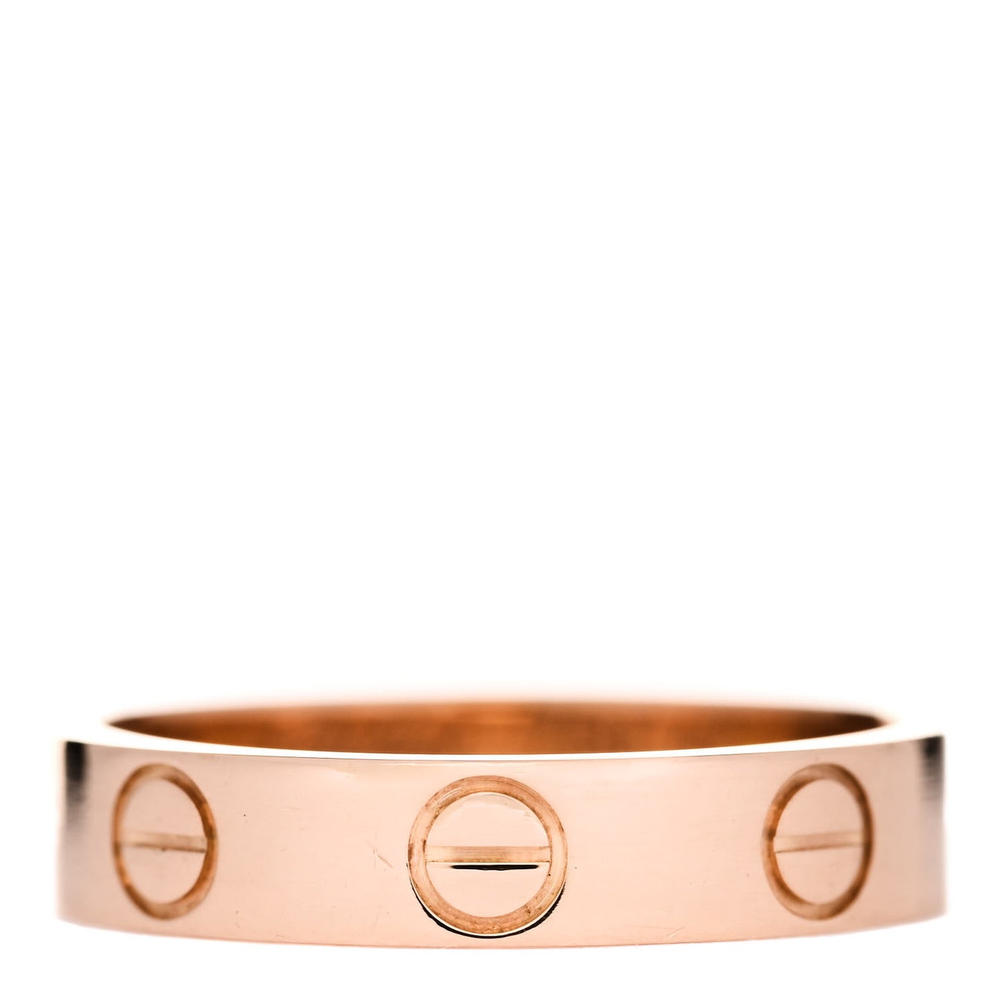 18K Pink Gold 3.5mm LOVE Wedding Band Ring 47 4