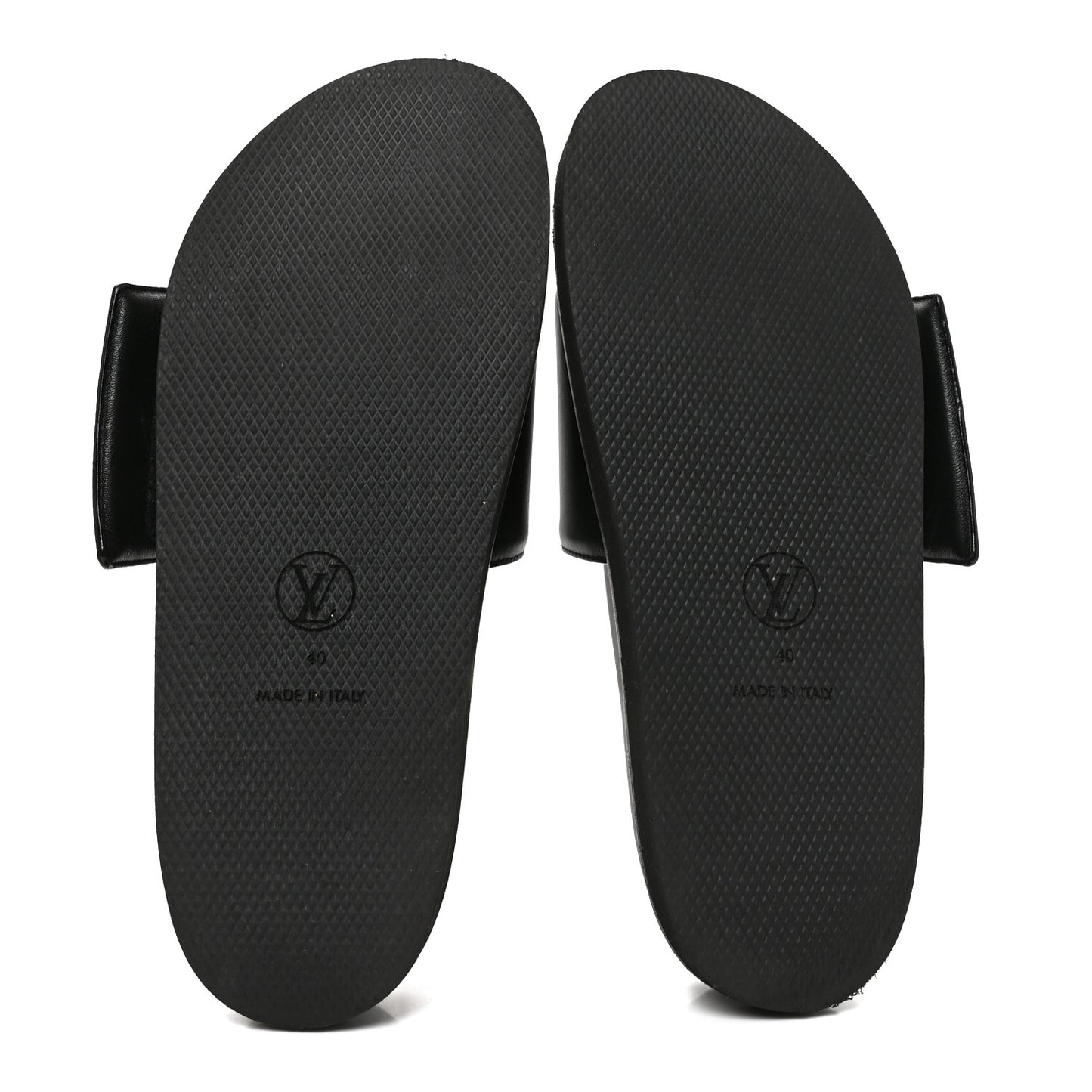 Calfskin Womens Pool Pillow Sunset Mules 40 Black