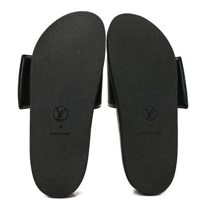 Louis Vuitton Calfskin Womens Pool Pillow Sunset Mules 40 Black 6 of 7
