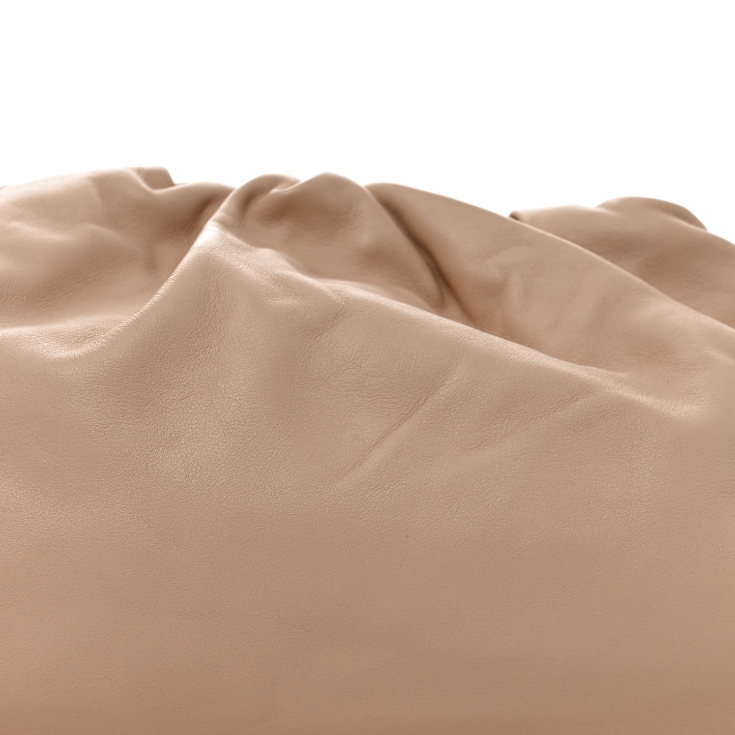 Smooth Butter Calf The Pouch Oversized Clutch Nude