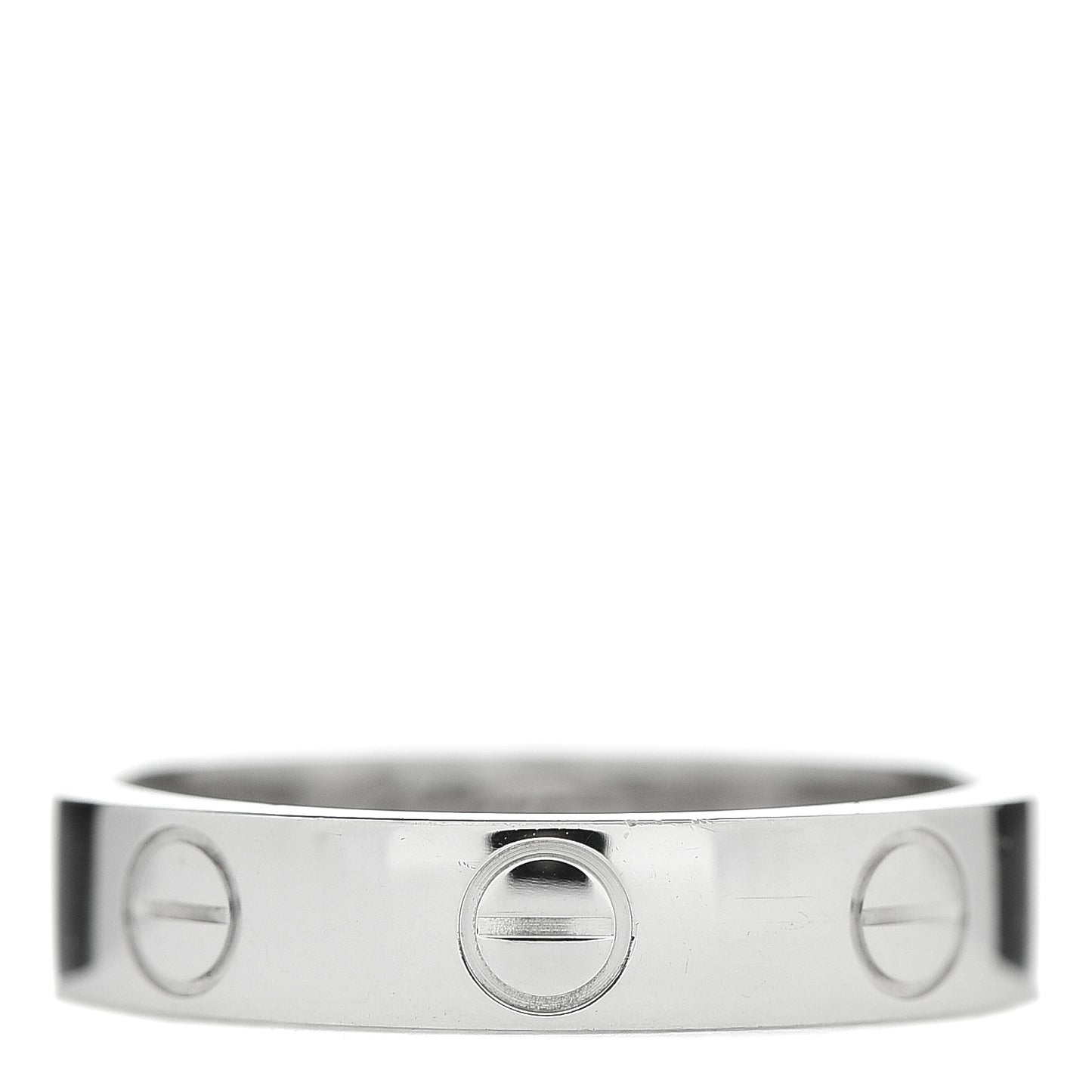 18K White Gold 3.5mm LOVE Wedding Band Ring 47 4