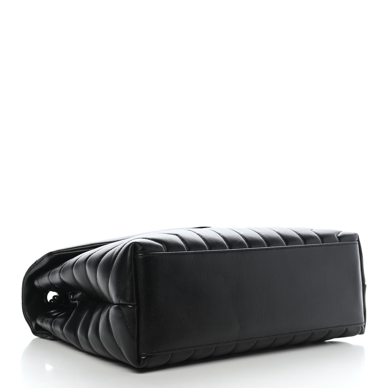 Saint Laurent Calfskin Y Quilted Monogram Medium Loulou Chain Satchel Black 4 of 10