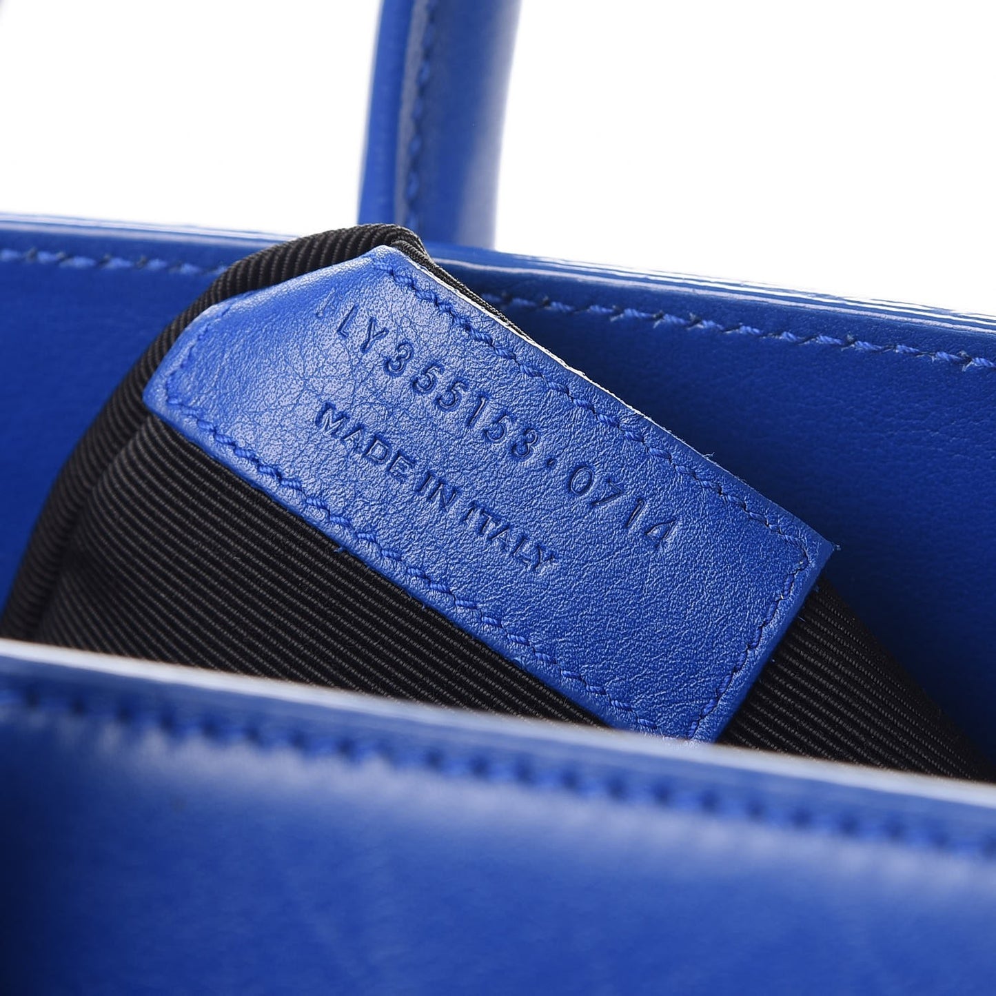 Calfskin Small Sac De Jour Blue Majorelle