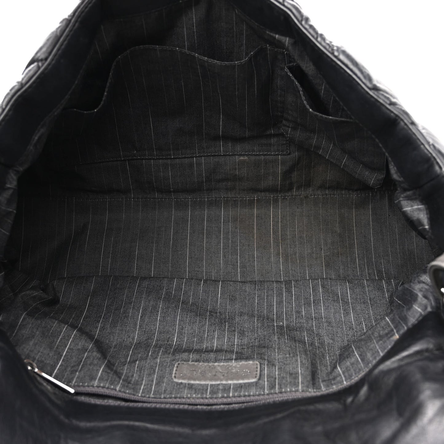 Lambskin In and Out XL Maxi Flap Black