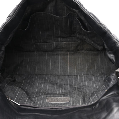 Chanel Lambskin In and Out XL Maxi Flap Black 5 of 10