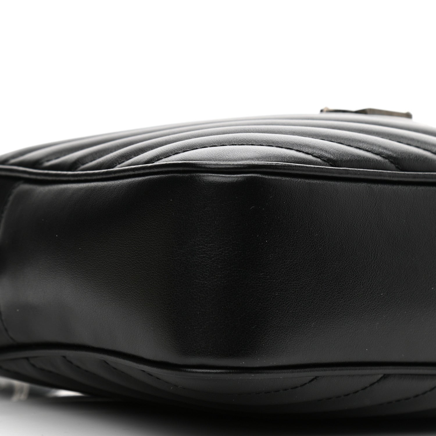Saint Laurent Calfskin Matelasse Monogram Lou Camera Bag Black 9 of 10