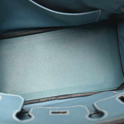 Hermes Epsom Birkin 25 Bleu Jean 5 of 11