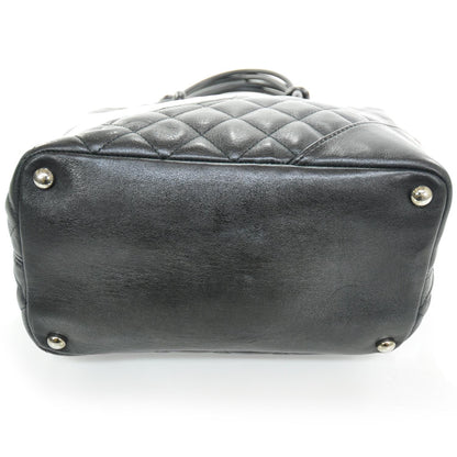 Chanel Calfskin Quilted Medium Cambon Tote Black White 4 of 12