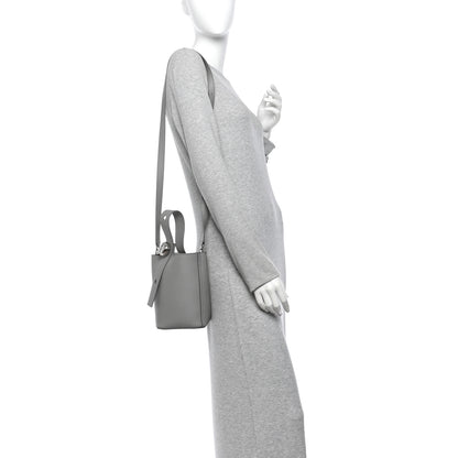 Loewe Soft Grained Calfskin Mini Pebble Bucket Bag Pearl Grey 2 of 10