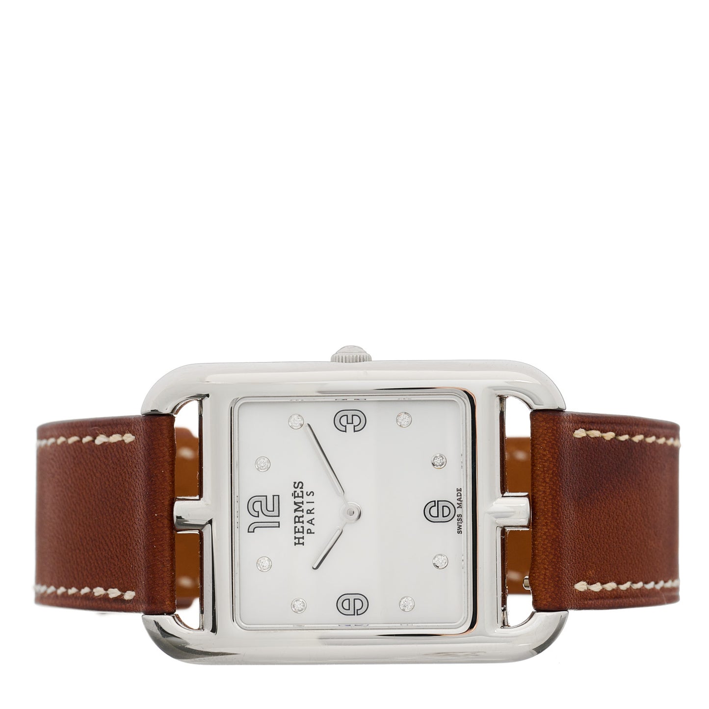 Stainless Steel Barenia Diamond Mother of Pearl 29mm Cape Cod Quartz Watch Fauve