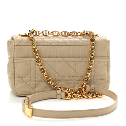 Christian Dior Lambskin Cannage Small Caro Bag Beige 3 of 15