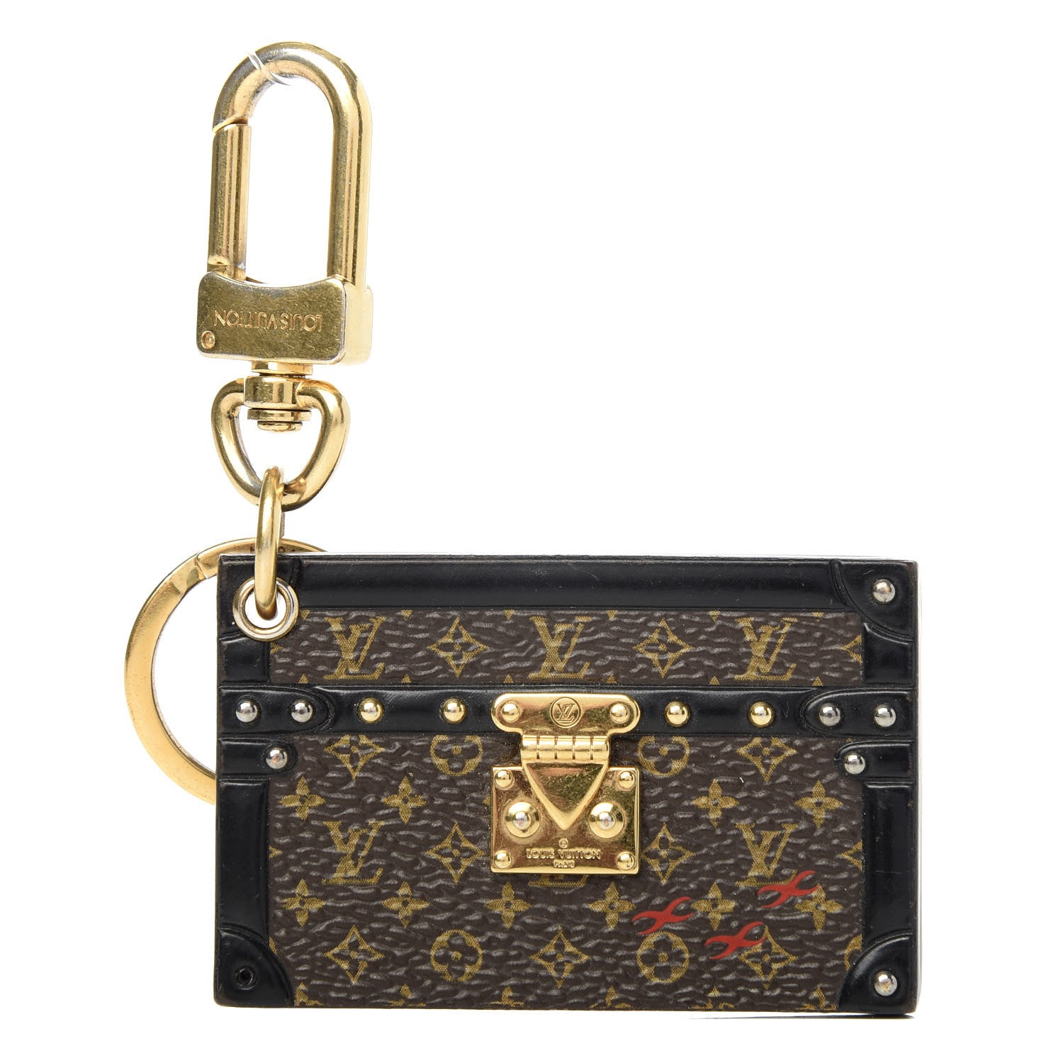 Louis Vuitton Petite Malle Bag Charm Key Holder Brown 1 of 3