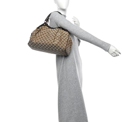 Gucci Monogram Medium Sukey Tote Beige Ebony Dark Brown 2 of 20