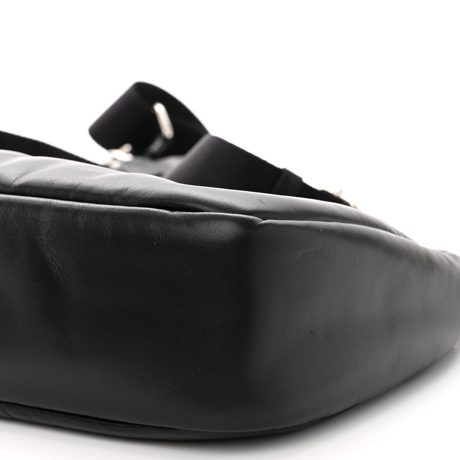 Prada Nappa Soft Padded Re-Edition 2005 Shoulder Bag Black 9 of 9