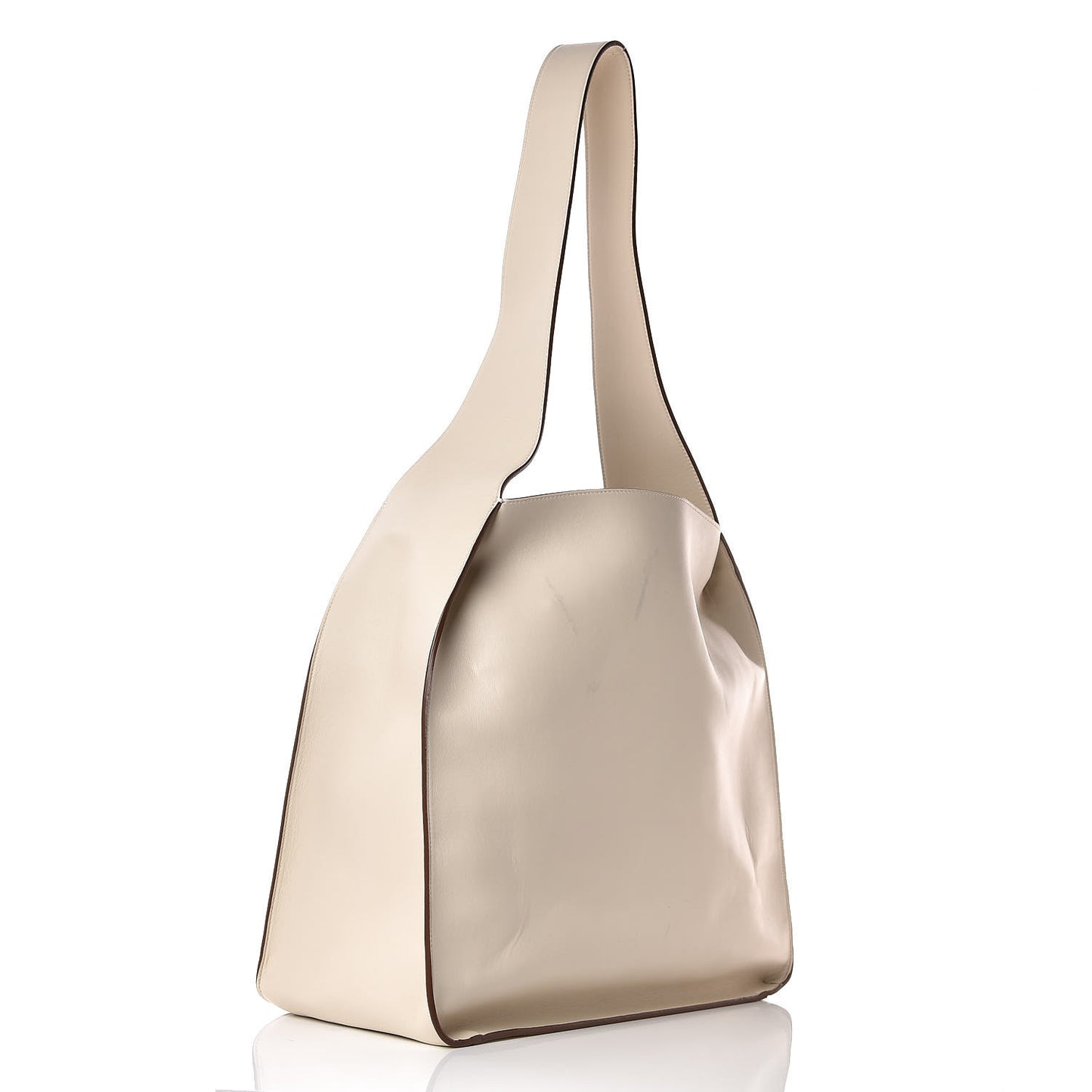 Eco Alter Nappa East West Perforated Tote White