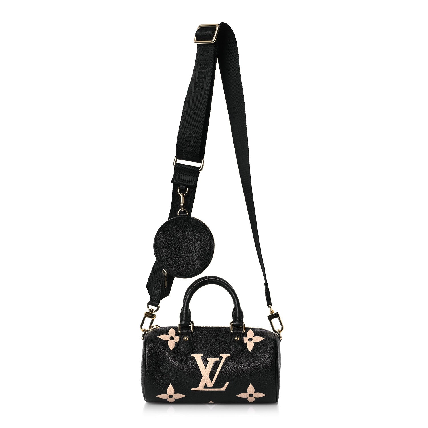 Louis Vuitton Empreinte Monogram Giant Papillon BB Black Beige 1 of 9