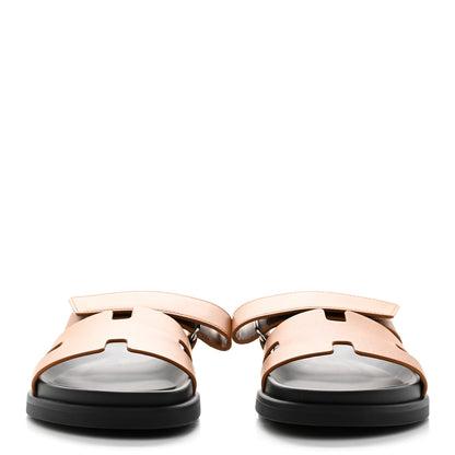 Hermes Calfskin Womens Chypre Sandals 39 Natural 2 of 10