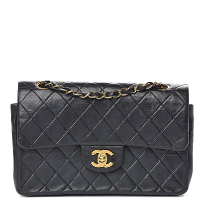 Chanel Lambskin Quilted Small Double Flap Black 1 of 15
