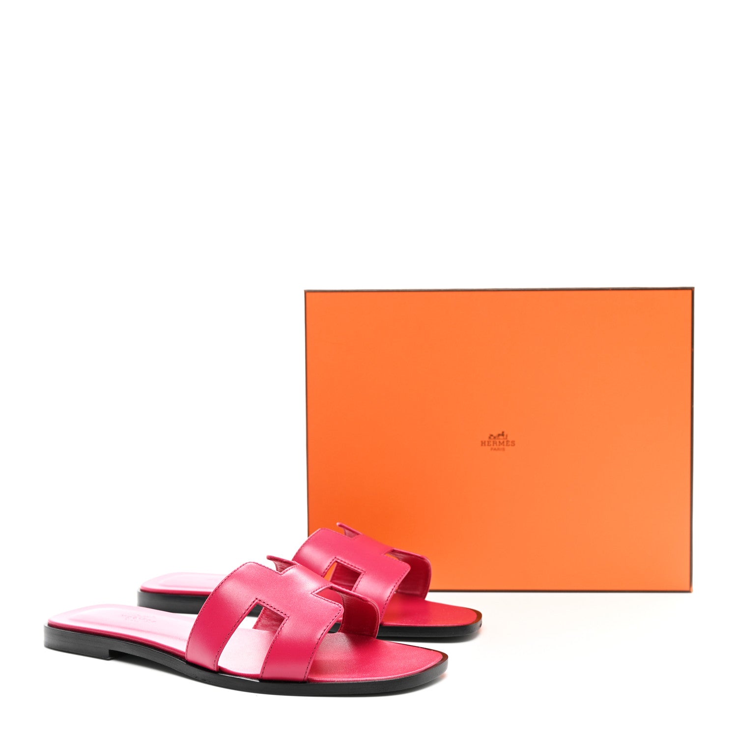 Hermes Box Oran Sandals 39 Rose Extreme 9 of 9