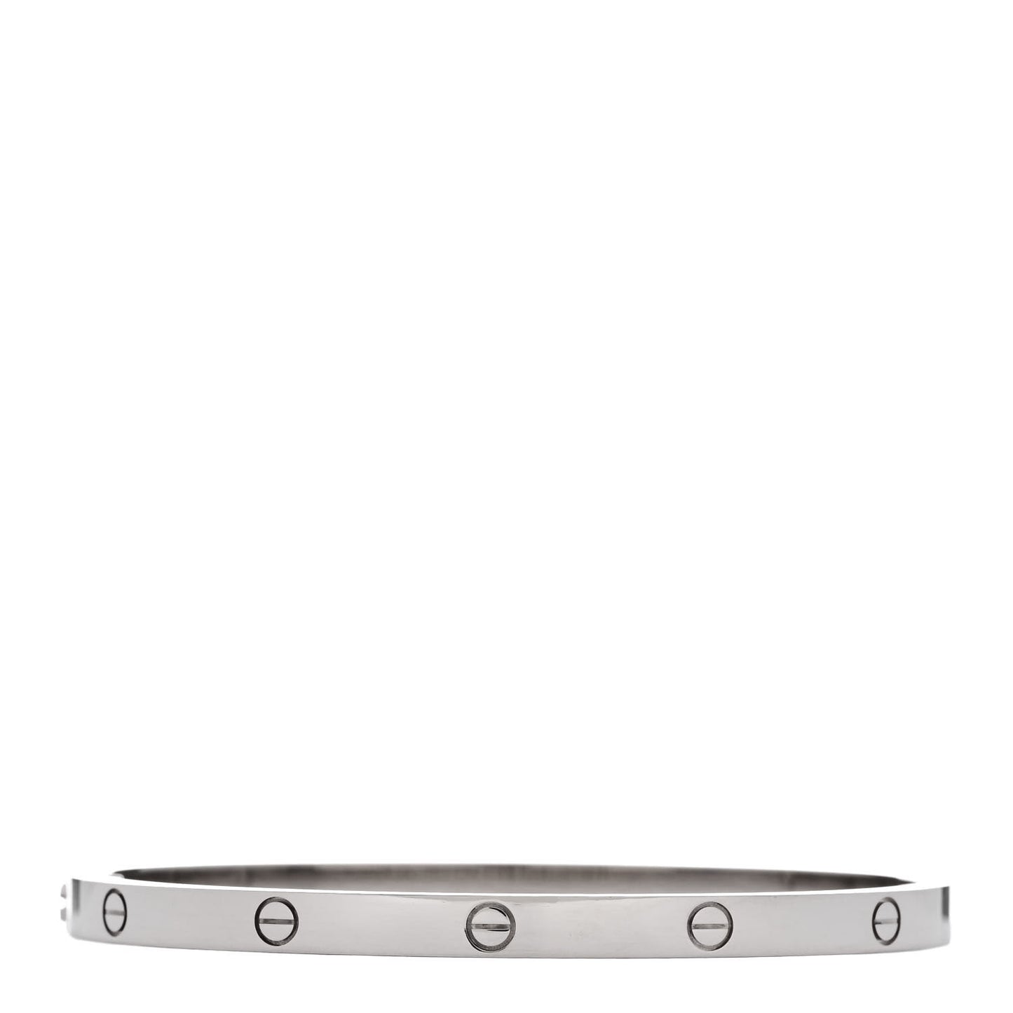 18K White Gold Small LOVE Bracelet 15