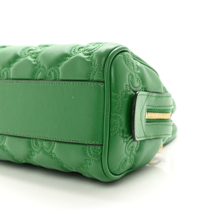 Gucci Calfskin GG Matelasse Mini Bowler Bag Spring Green Natural 11 of 12