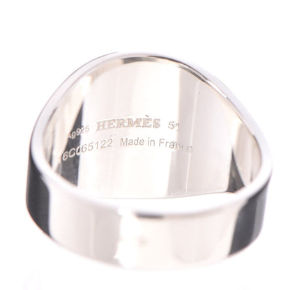 Hermes Sterling Silver Collier De Chien Rock Ring Small 51.9 6 4 of 5