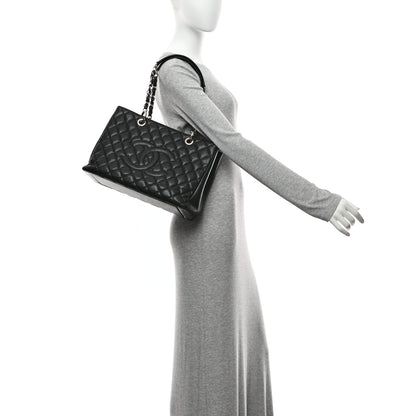 Chanel Caviar Quilted Grand Shopping Tote GST Black 2 of 10