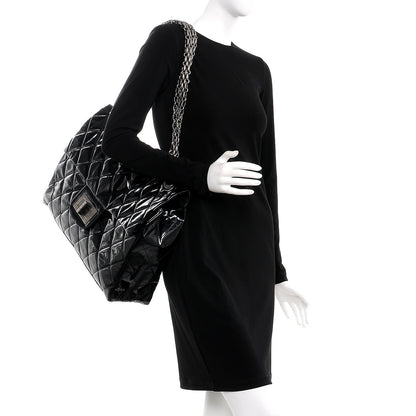 Chanel Vinyl Quilted XXL Reissue Flap Black 3 of 10