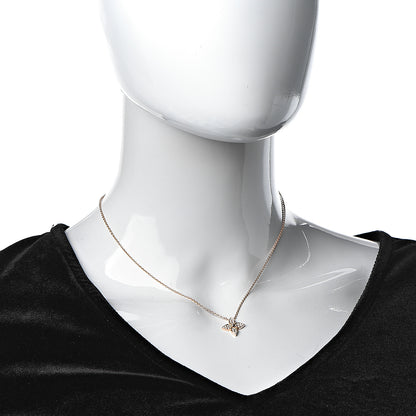 Louis Vuitton 18K Pink Gold Diamond Star Blossom Pendant Necklace 2 of 7