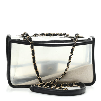 Chanel Lambskin PVC Medium Coco Sand Flap Black 3 of 10