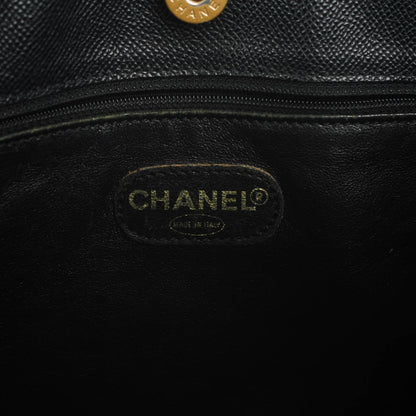 Chanel Grained Calfskin Shopping Tote Black 6 of 7